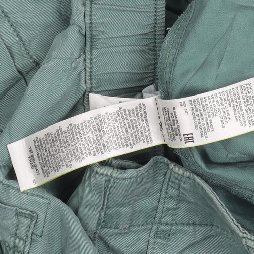 Marks and Spencer Women’s Green Cotton Cargo Trousers Size 12