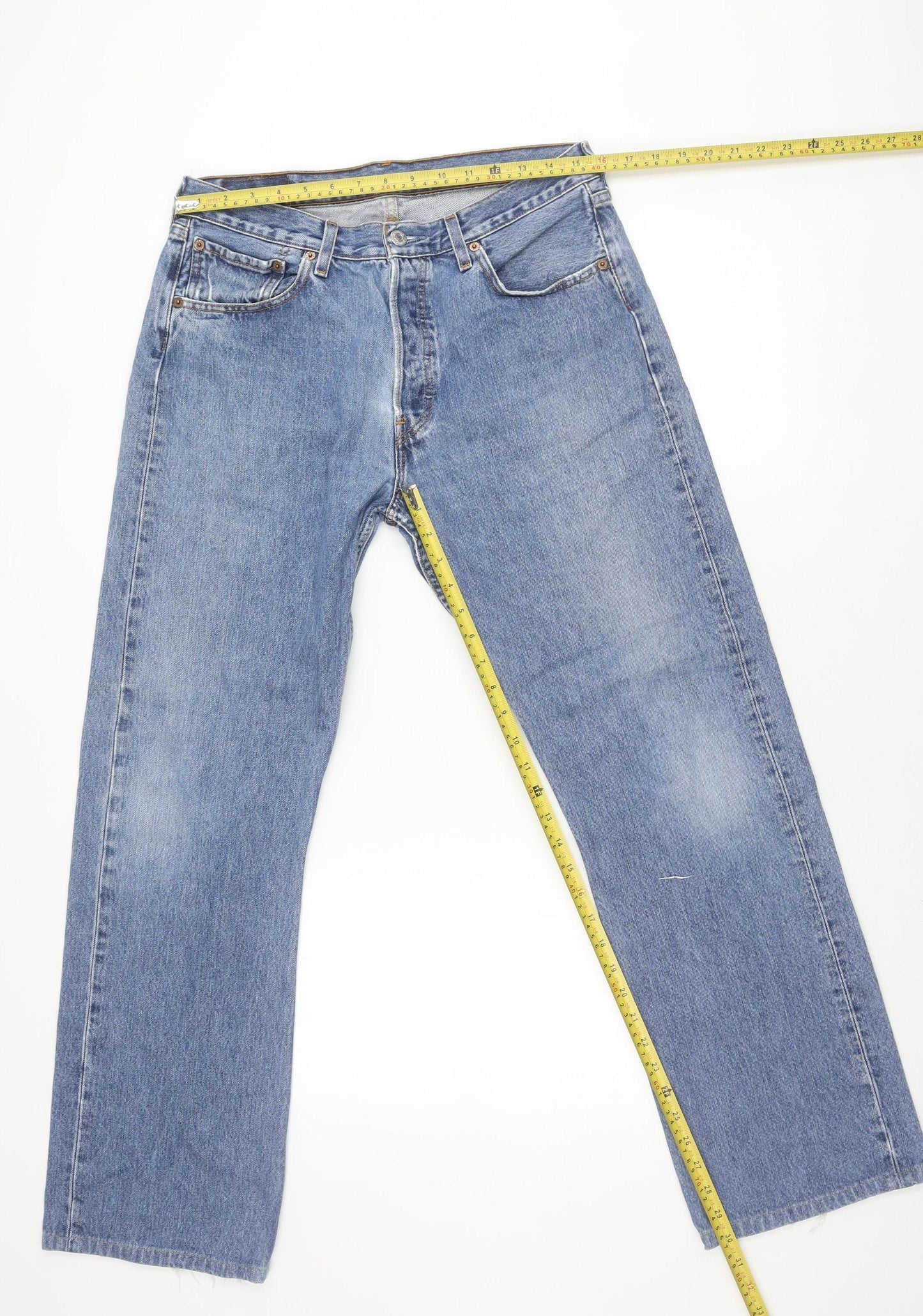Levi's 501 Women's Blue Straight Leg Vintage Jeans W33 L32 100% Cotton