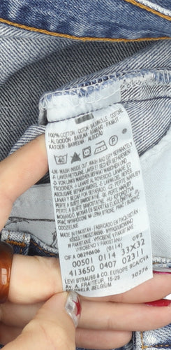 Levi's 501 Women's Blue Straight Leg Vintage Jeans W33 L32 100% Cotton
