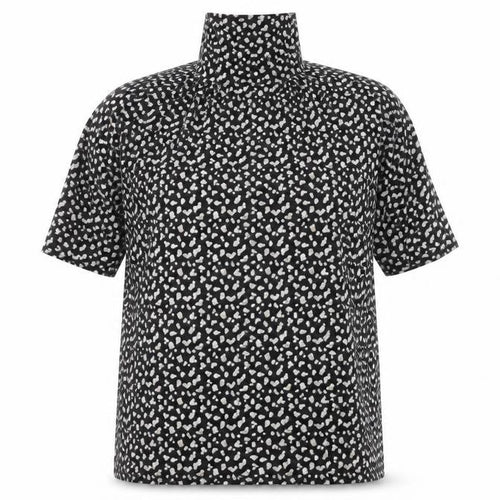 Principles Women’s Black Animal Print Roll Neck Shift Dress Size 18