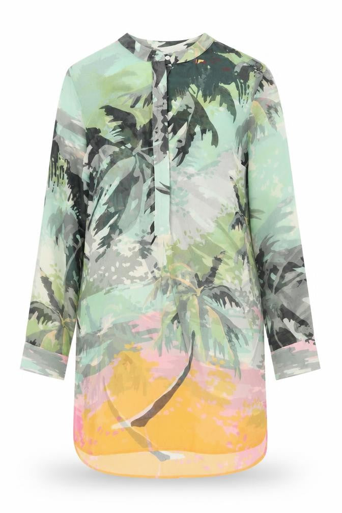 Front view of Next Women’s Multicoloured Floral Shift Chiffon Dress, size UK 12