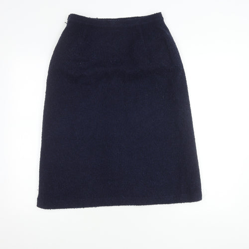 Marks and Spencer Women’s Blue Size 14 Midi Pencil Skirt Lined Vintage