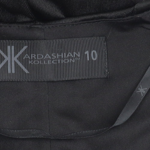 Kardashian Kollection Women's Black Size 10 Strapless Bodycon Dress