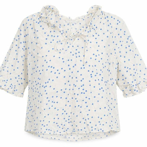 Marks and Spencer Women’s Ivory Polka Dot Tunic Blouse Size 12
