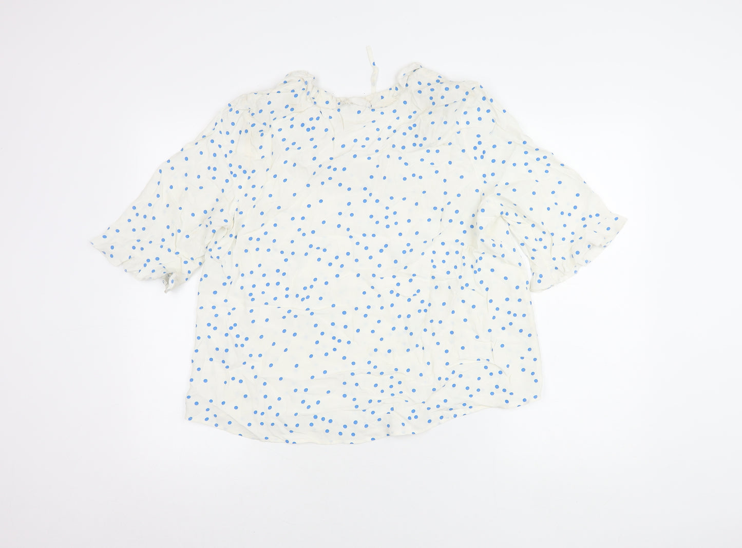 Marks and Spencer Women’s Ivory Polka Dot Tunic Blouse Size 12