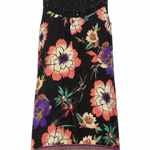 Dorothy Perkins Women's Multicoloured Floral Beaded Shift Dress Size 10