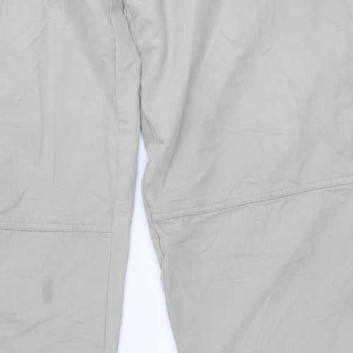 TWENTY 24 FOUR Men's Beige Cargo Trousers S Cotton Nylon Casual