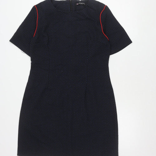 Collection London Women’s Blue Knee Length Sheath Dress Size 16