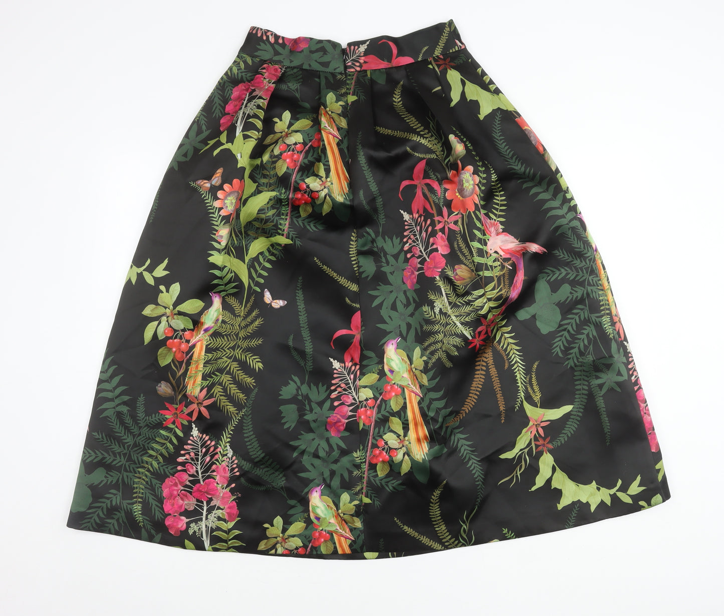 Next Women's Multicoloured Floral A-Line Midi Skirt Size 10