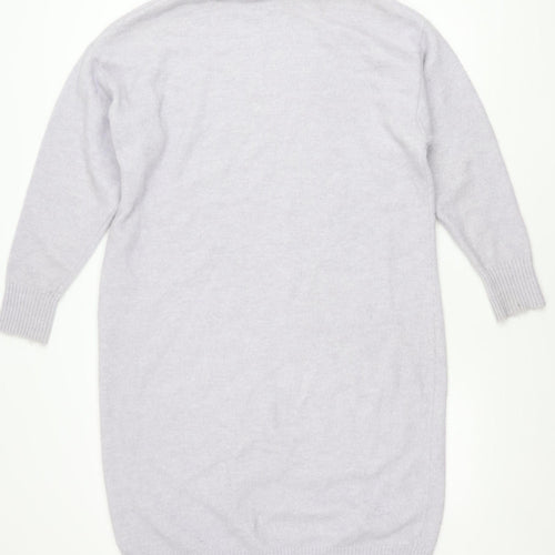 Monki Women’s Purple Crew Neck Long Sleeve Pullover Jumper S