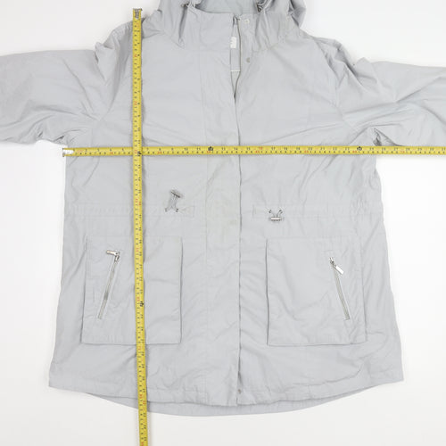 Marks and Spencer Women’s Grey Size 20 Parka Rain Coat Waterproof