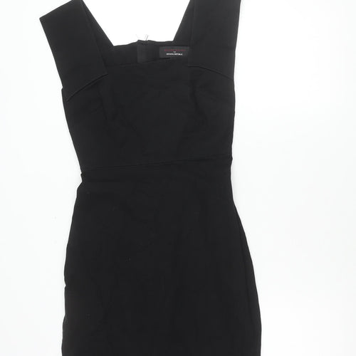 Banana Republic Women Black Size 10 Sheath Dress Stretch Lined