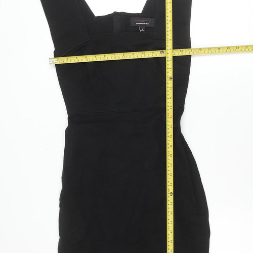 Banana Republic Women Black Size 10 Sheath Dress Stretch Lined