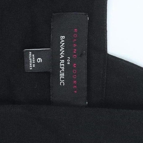 Banana Republic Women Black Size 10 Sheath Dress Stretch Lined