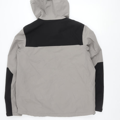 Marks and Spencer Men's Grey Waterproof Mid-Length Rain Coat Jacket L
