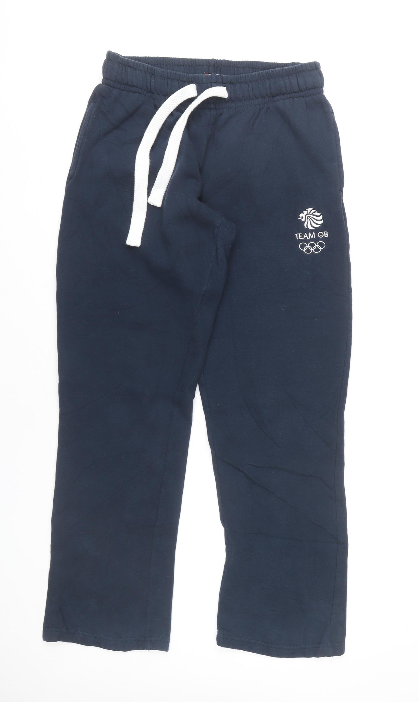 Team GB Women’s Blue Fleece Sweatpants M Straight Leg Logo