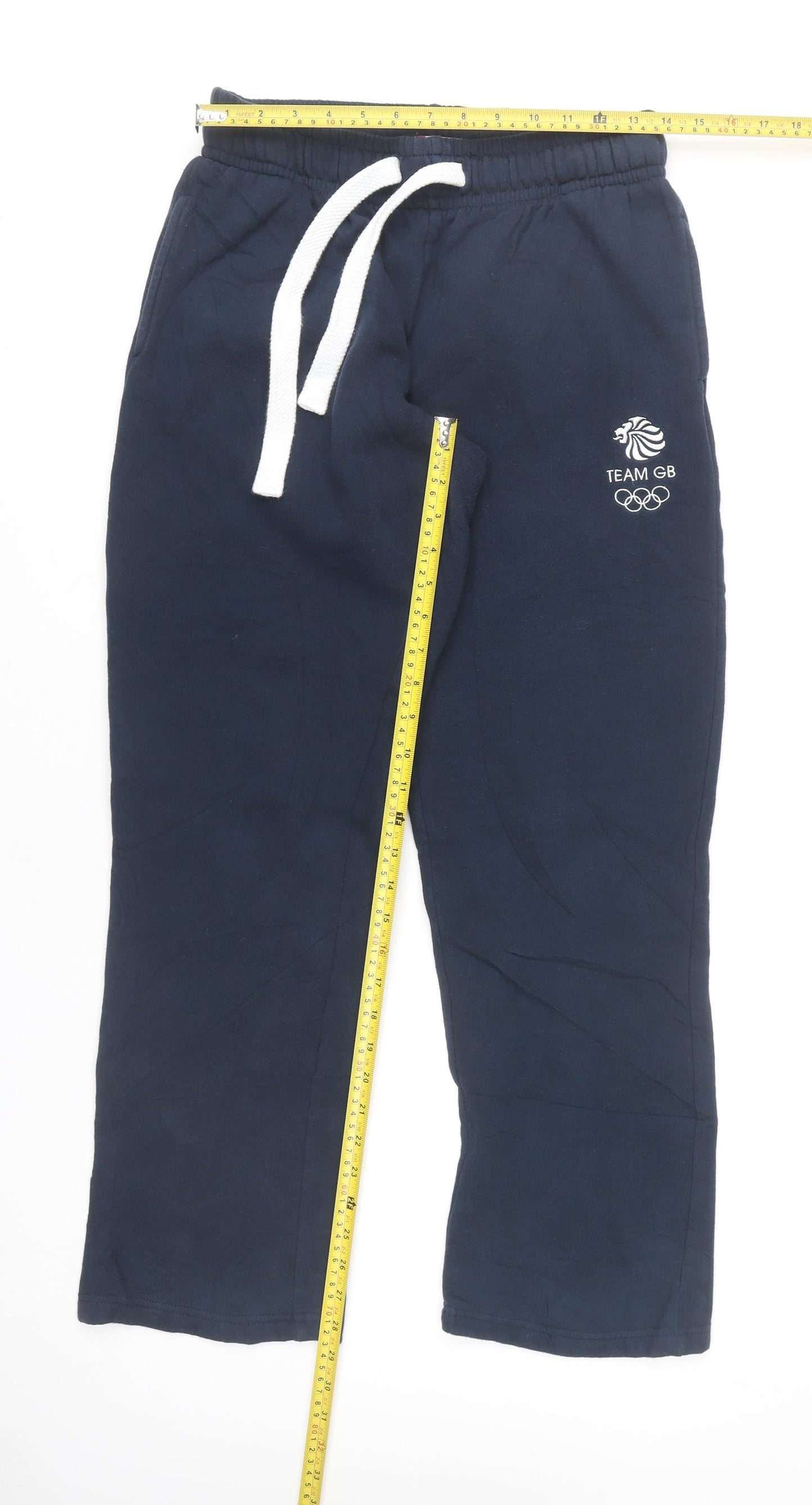 Team GB Women’s Blue Fleece Sweatpants M Straight Leg Logo