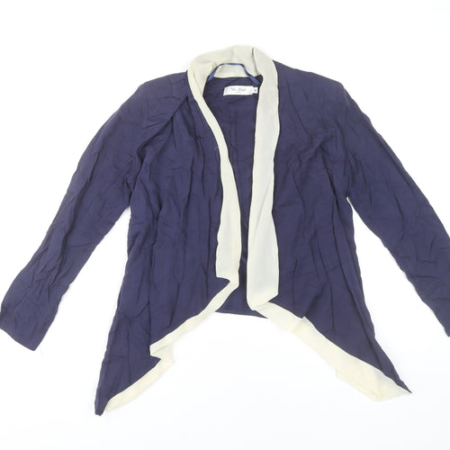 The Style London Women’s Blue Open Jacket S Mid-Length Polyester