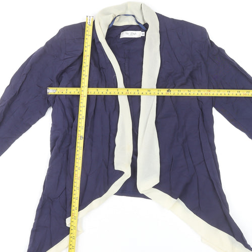 The Style London Women’s Blue Open Jacket S Mid-Length Polyester