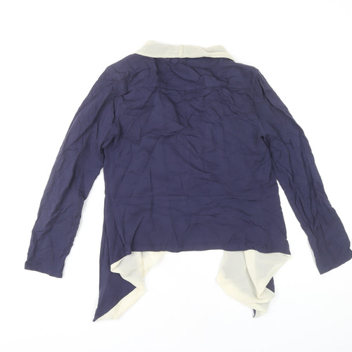 The Style London Women’s Blue Open Jacket S Mid-Length Polyester