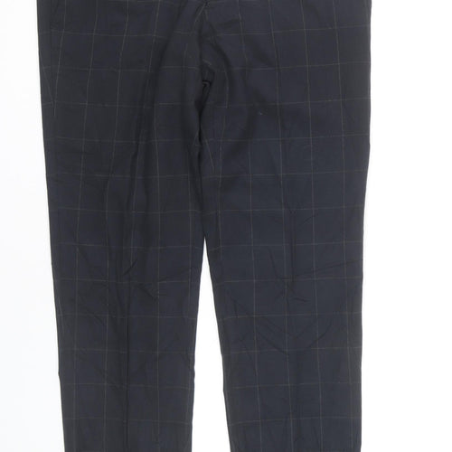 The Spitalfields Clothing Co. Womens Black Check Dress Pants 16 Regular
