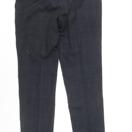 The Spitalfields Clothing Co. Womens Black Check Dress Pants 16 Regular