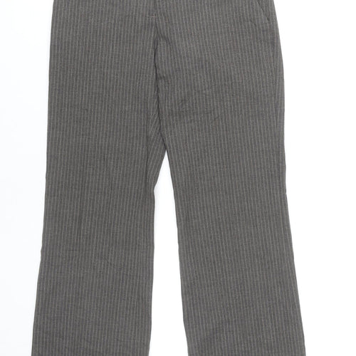 Zara Basic Women’s Grey Pinstripe Tailored Trousers Size 8
