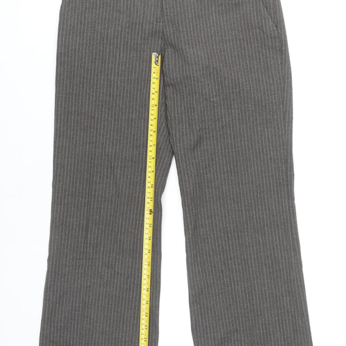 Zara Basic Women’s Grey Pinstripe Tailored Trousers Size 8