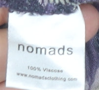 Nomads Women’s Multicoloured Floral A-Line Knee Dress Size 18 Viscose