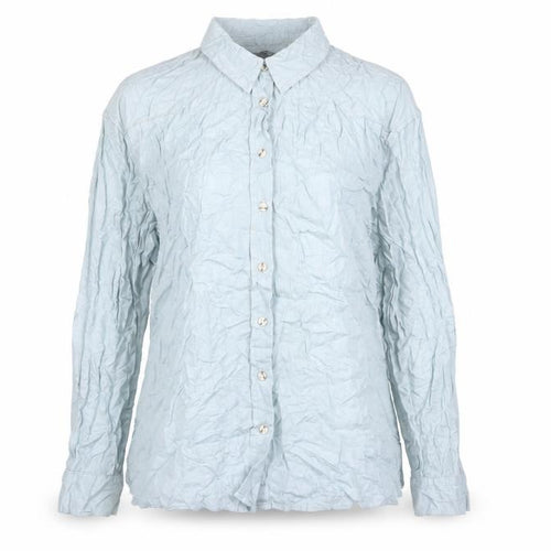 Marks and Spencer Women’s Blue Viscose Long Sleeve Button-Up Shirt Size 14