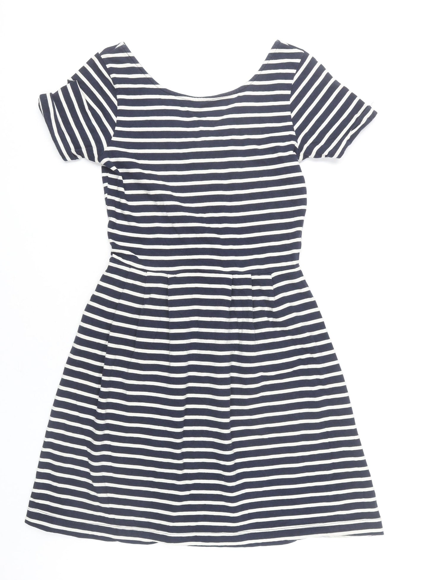 Therapy Women’s Blue White Striped Fit & Flare Dress Size 12