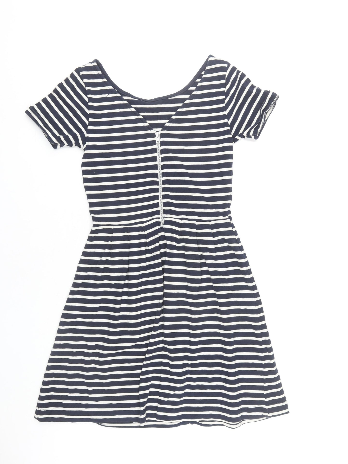 Therapy Women’s Blue White Striped Fit & Flare Dress Size 12