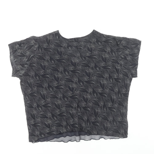 Marks and Spencer Women’s Black Viscose V-Neck Blouse Size 20 Vintage