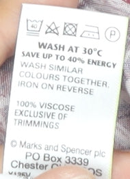 Marks and Spencer Women's Red Floral A-Line Knee Length Dress Size 12