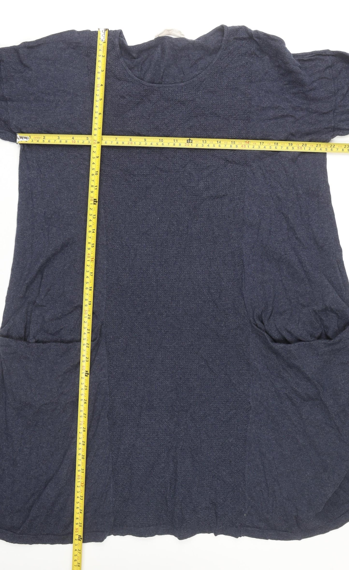 Seasalt Cornwall Women’s Blue Size 16 Shift Knit Knee Length Dress