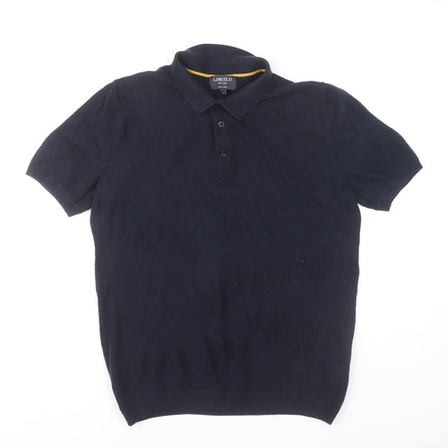 Marks and Spencer Men’s Navy Blue Cotton Polo Shirt L Regular Fit