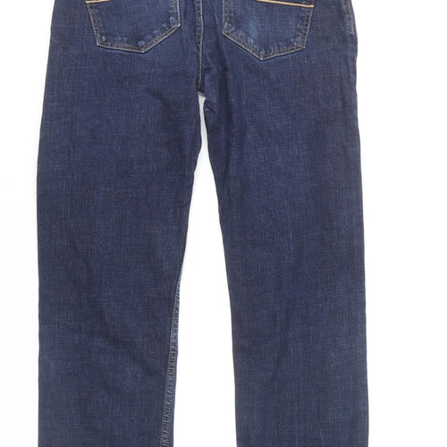 Marks and Spencer Men's Blue Straight Leg Jeans 32W 33L