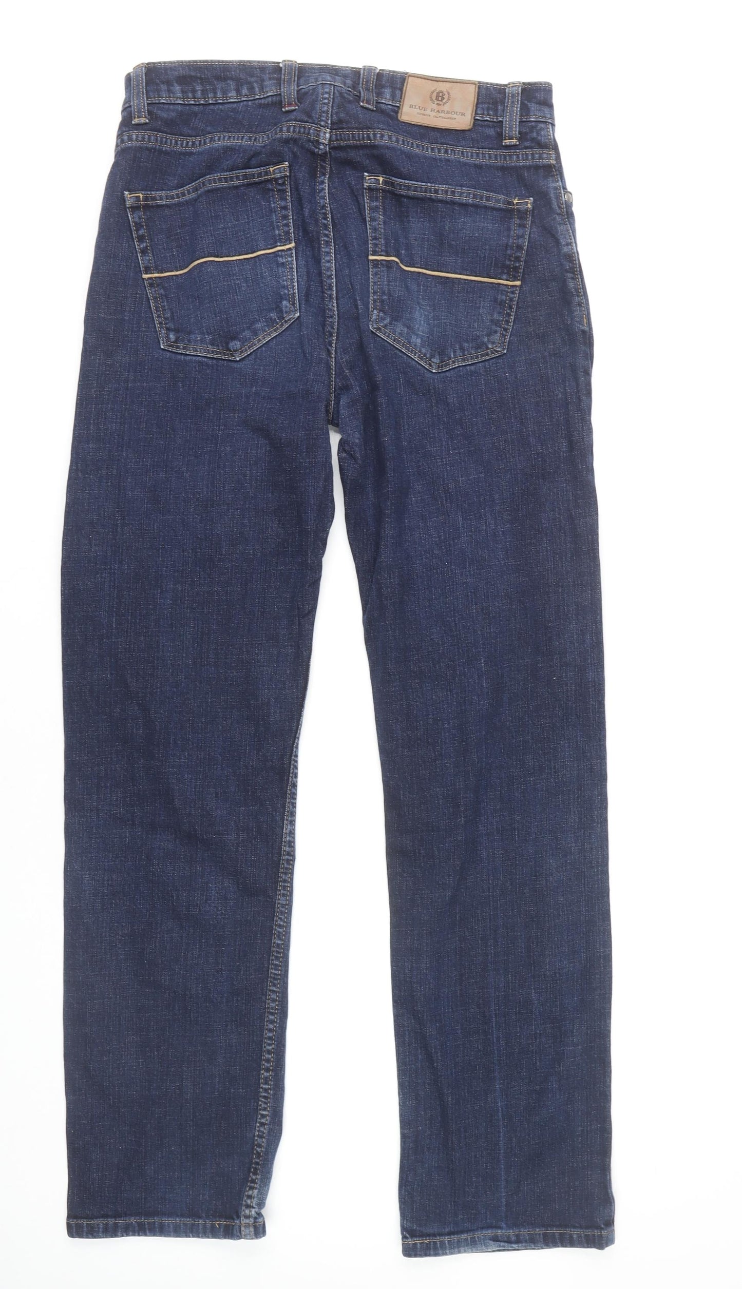 Marks and Spencer Men's Blue Straight Leg Jeans 32W 33L