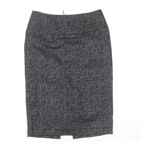Marks & Spencer Women’s Black Mix Size 8 Pencil Skirt Lined Workwear