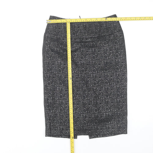 Marks & Spencer Women’s Black Mix Size 8 Pencil Skirt Lined Workwear