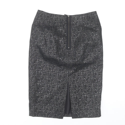 Marks & Spencer Women’s Black Mix Size 8 Pencil Skirt Lined Workwear