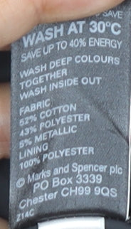 Marks & Spencer Women’s Black Mix Size 8 Pencil Skirt Lined Workwear