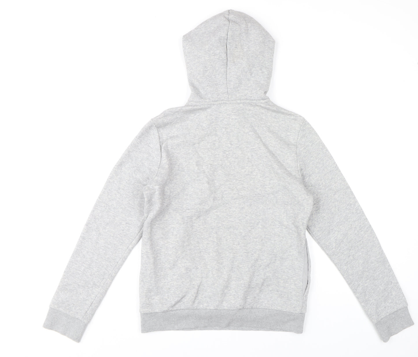 Adidas Women’s Grey Pullover Hoodie Size S Regular Fit Sports Logo