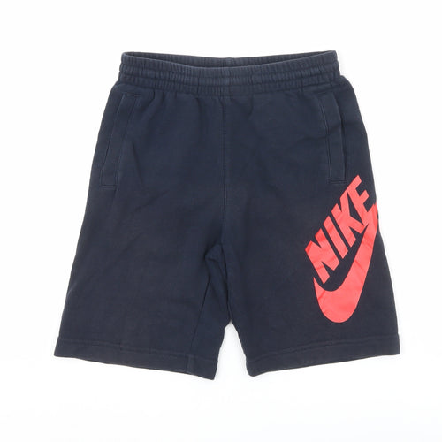 Nike SB Boys Blue Athletic Shorts 8-10Y Elastic Waist French Terry
