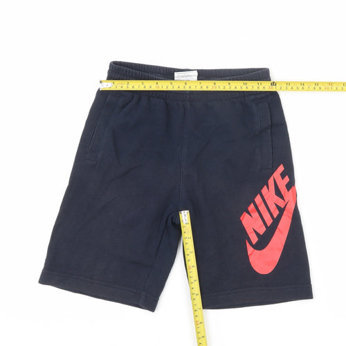 Nike SB Boys Blue Athletic Shorts 8-10Y Elastic Waist French Terry