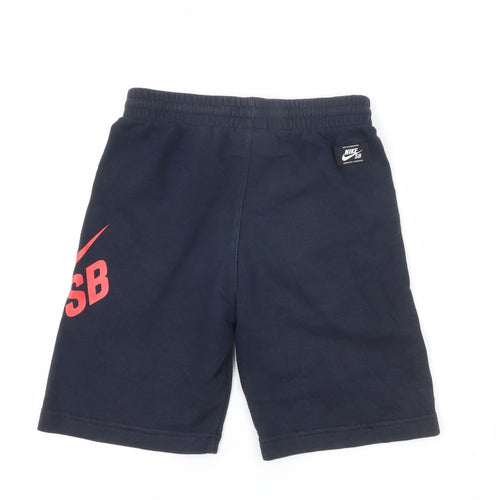 Nike SB Boys Blue Athletic Shorts 8-10Y Elastic Waist French Terry