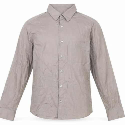 Calvin Klein Jeans Men's Brown Small Cotton Long Sleeve Button-Up Shirt