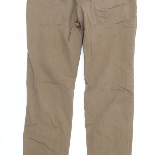 Ted Baker Men's Brown Chino Trousers 34W Regular Fit Straight Leg