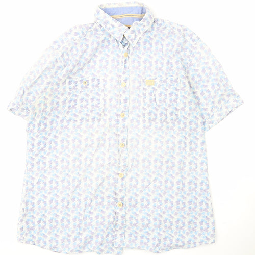North Coast Men's Multicoloured Tropical Floral Cotton Shirt L
