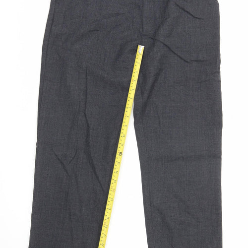 John Lewis Boys Grey 15Y Regular Fit Wool Blend Dress Trousers School Formal